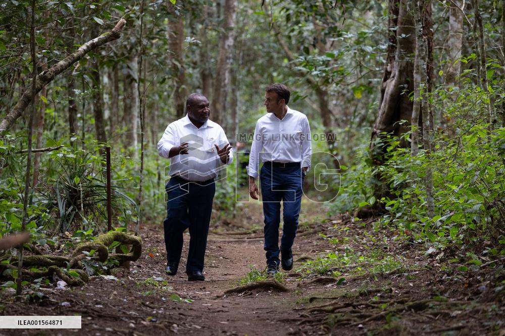 Macron Visits The Varirata National Park Forest - Papua New Guinea
