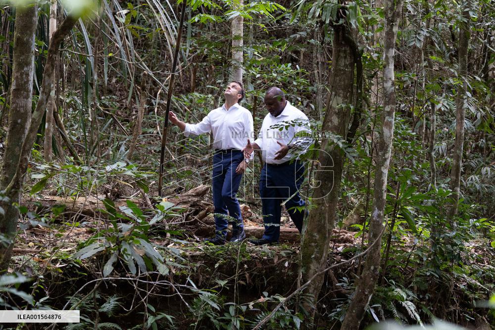 Macron Visits The Varirata National Park Forest - Papua New Guinea