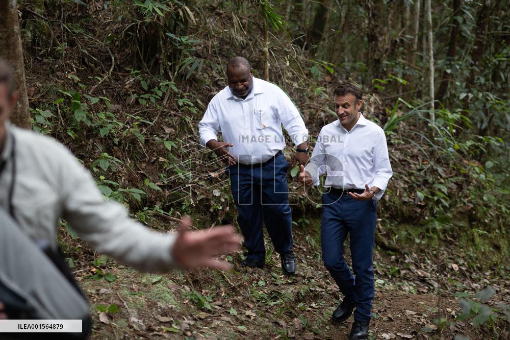 Macron Visits The Varirata National Park Forest - Papua New Guinea