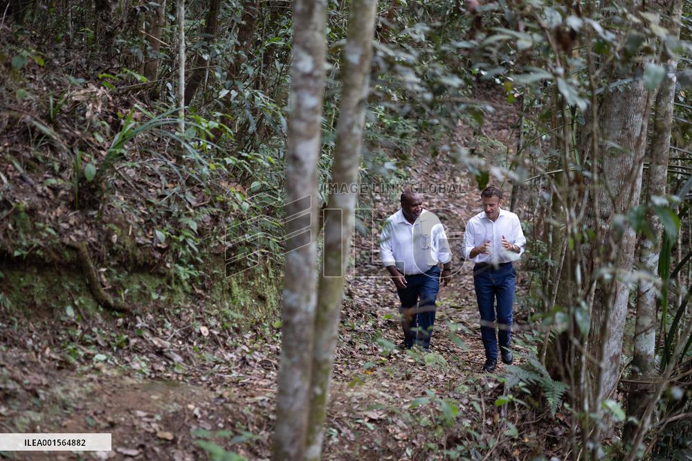 Macron Visits The Varirata National Park Forest - Papua New Guinea
