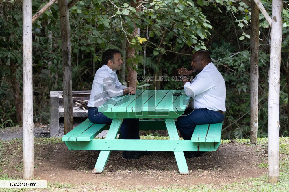 Macron Visits The Varirata National Park Forest - Papua New Guinea