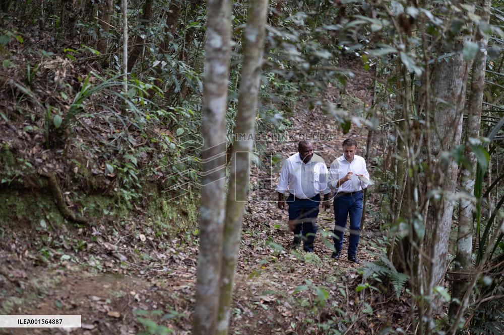 Macron Visits The Varirata National Park Forest - Papua New Guinea