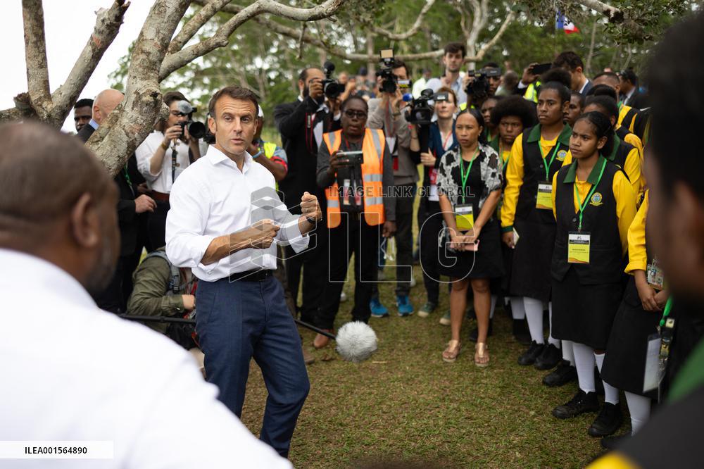 Macron Visits The Varirata National Park Forest - Papua New Guinea