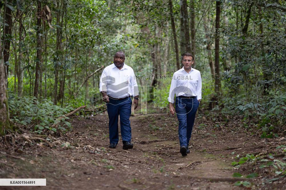 Macron Visits The Varirata National Park Forest - Papua New Guinea