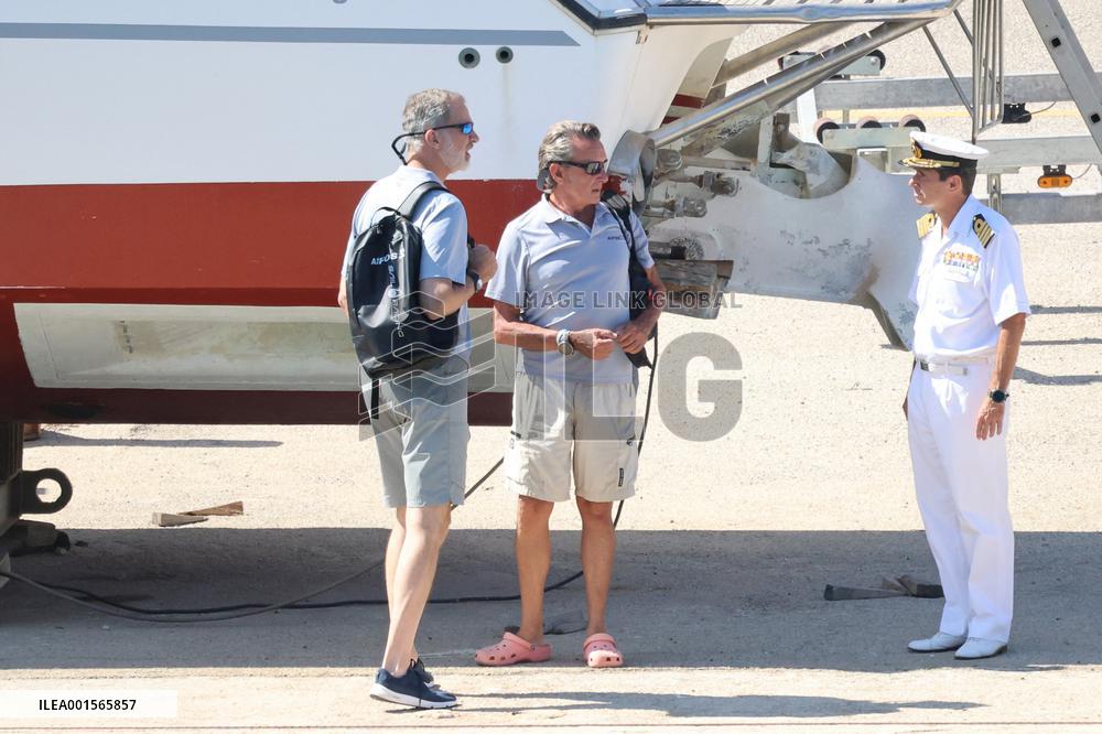King Felipe Upon His Arrival At The Port - Palma De Mallorca