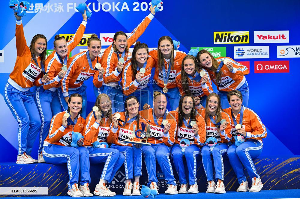 (SP)JAPAN-FUKUOKA-WORLD AQUATICS CHAMPIONSHIPS-WATER POLO-WOMEN-FINAL-NED VS ESP