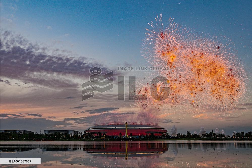 (Chengdu Universiade)CHINA-SICHUAN-CHENGDU-WORLD UNIVERSITY GAMES-OPENING CEREMONY(CN)