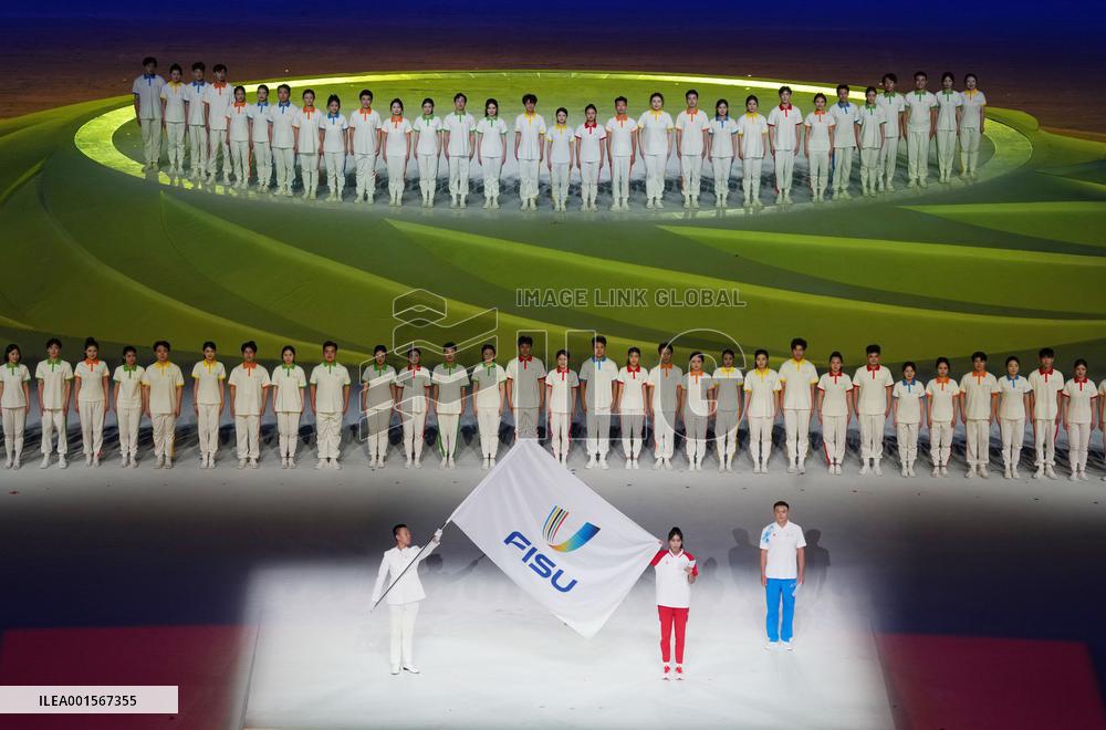 (Chengdu Universiade)CHINA-SICHUAN-CHENGDU-WORLD UNIVERSITY GAMES-OPENING CEREMONY(CN)