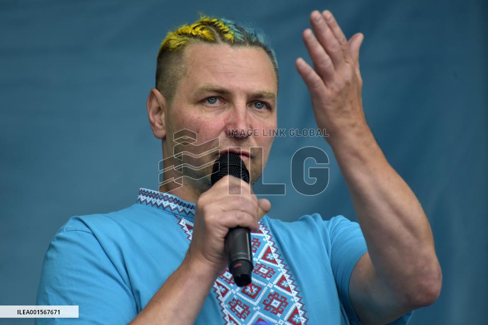 Rally in support of Ukrainian POWs in Vinnytsia