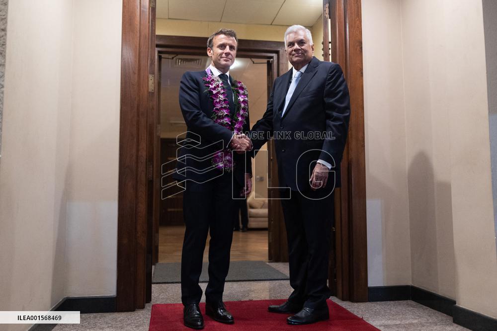 Emmanuel Macron meets Sri Lanka president - Colombo