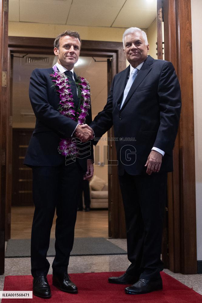 Emmanuel Macron meets Sri Lanka president - Colombo