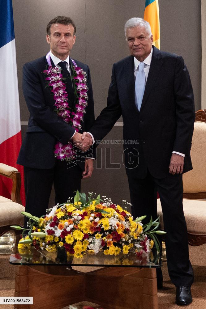 Emmanuel Macron meets Sri Lanka president - Colombo