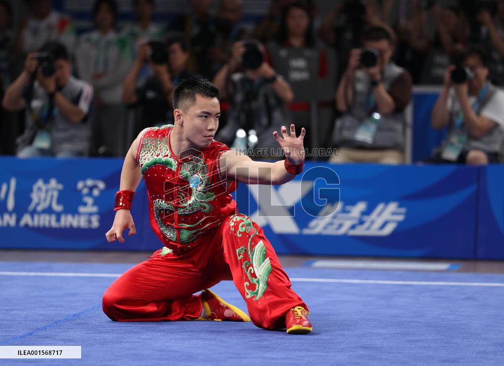 (Chengdu Universiade)CHINA-SICHUAN-CHENGDU-WORLD UNIVERSITY GAMES-WUSHU(CN)
