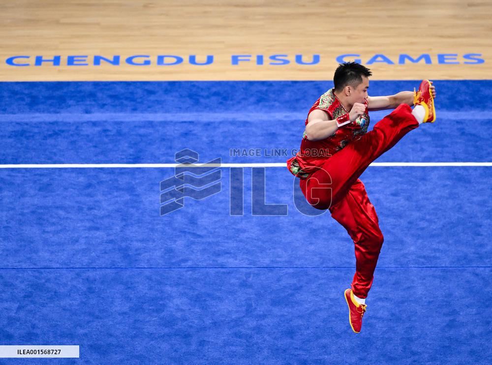 (Chengdu Universiade)CHINA-SICHUAN-CHENGDU-WORLD UNIVERSITY GAMES-WUSHU(CN)