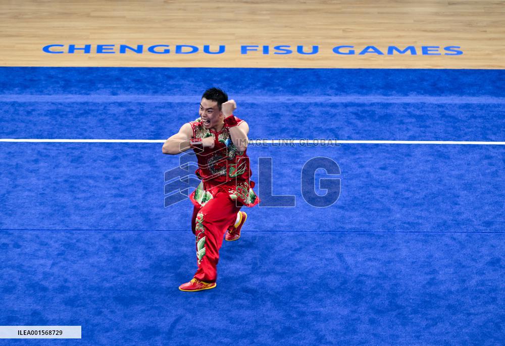 (Chengdu Universiade)CHINA-SICHUAN-CHENGDU-WORLD UNIVERSITY GAMES-WUSHU(CN)