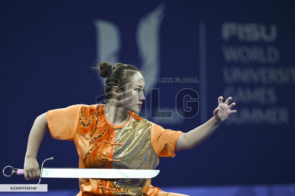 (Chengdu Universiade)CHINA-SICHUAN-CHENGDU-WORLD UNIVERSITY GAMES-WUSHU(CN)