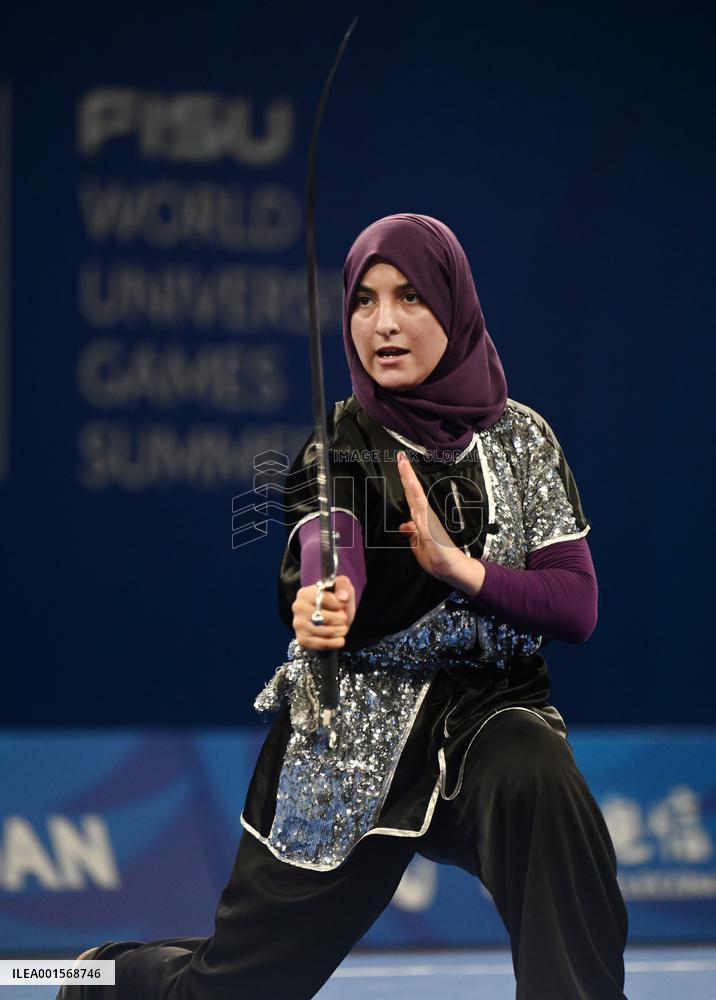 (Chengdu Universiade)CHINA-SICHUAN-CHENGDU-WORLD UNIVERSITY GAMES-WUSHU(CN)