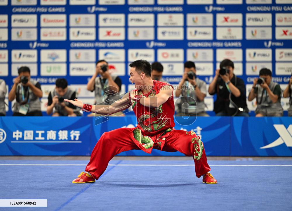 (Chengdu Universiade)CHINA-SICHUAN-CHENGDU-WORLD UNIVERSITY GAMES-WUSHU(CN)