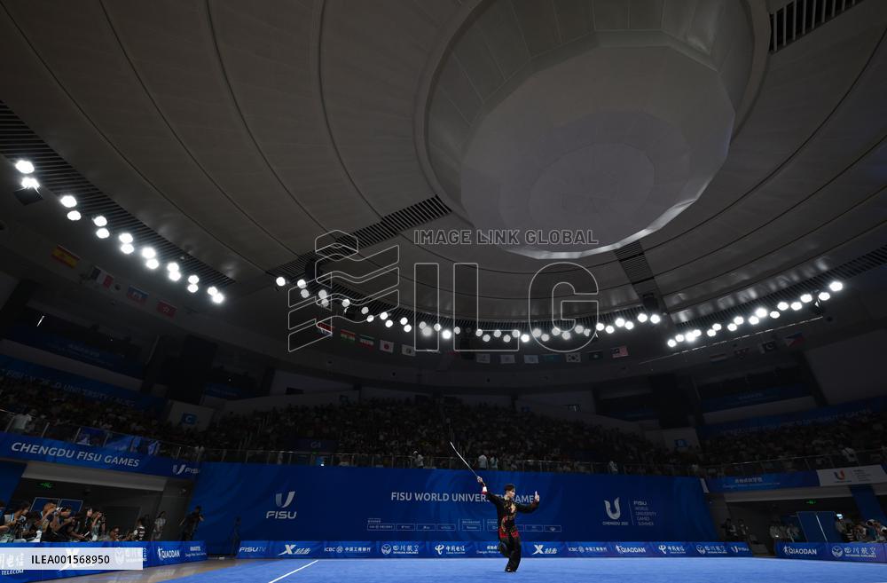 (Chengdu Universiade)CHINA-SICHUAN-CHENGDU-WORLD UNIVERSITY GAMES-WUSHU(CN)