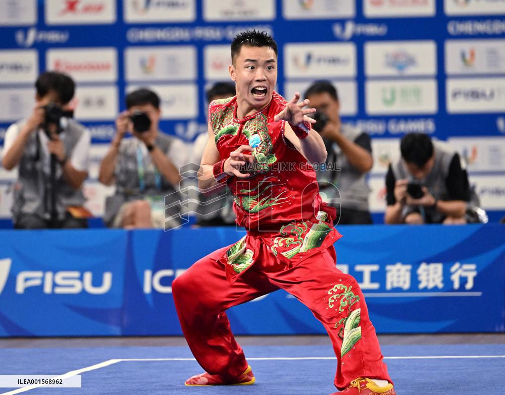 (Chengdu Universiade)CHINA-SICHUAN-CHENGDU-WORLD UNIVERSITY GAMES-WUSHU(CN)