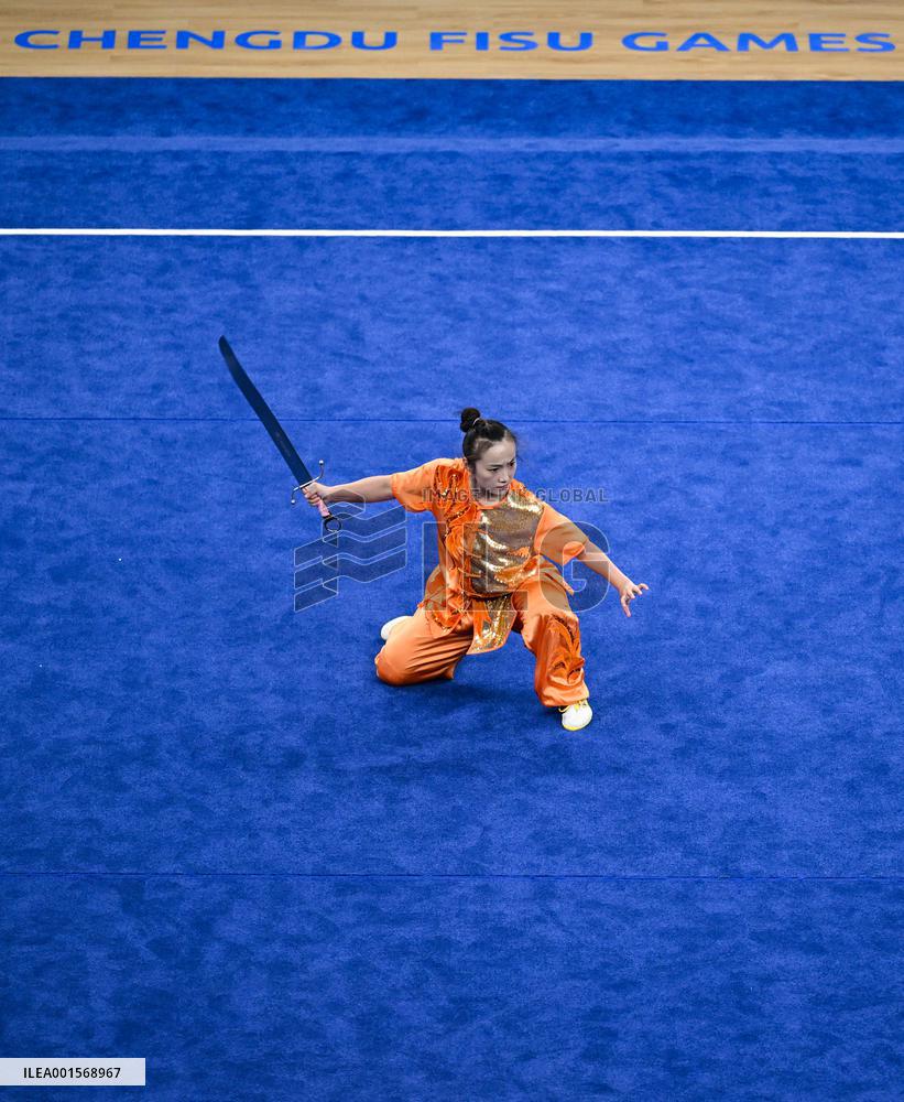 (Chengdu Universiade)CHINA-SICHUAN-CHENGDU-WORLD UNIVERSITY GAMES-WUSHU(CN)