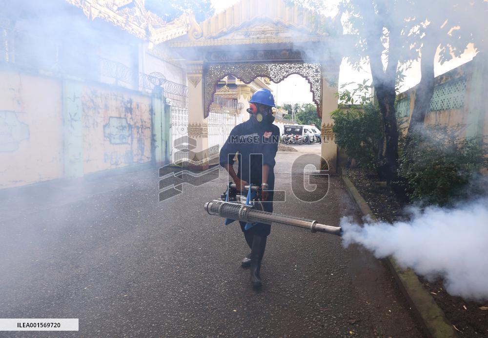 MYANMAR-YANGON-DENGUE FEVER-ANTI-MOSQUITO FOG
