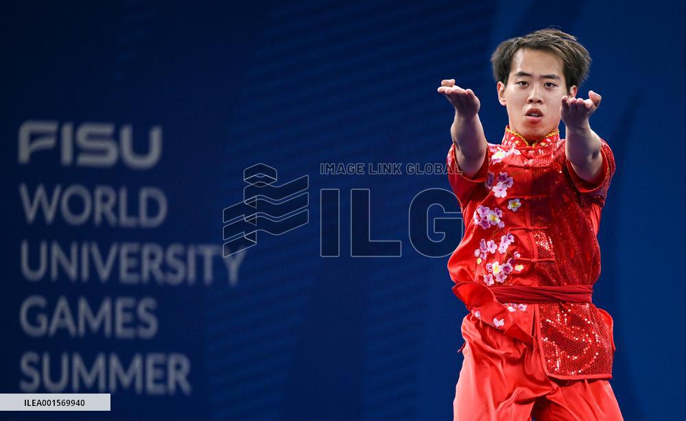 (Chengdu Universiade)CHINA-SICHUAN-CHENGDU-WORLD UNIVERSITY GAMES-WUSHU(CN)