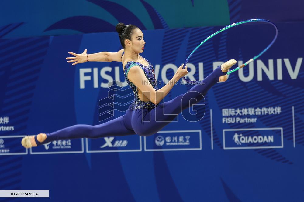 (Chengdu Universiade)CHINA-SICHUAN-CHENGDU-WORLD UNIVERSITY GAMES-RHYTHMIC GYMNASTICS (CN)