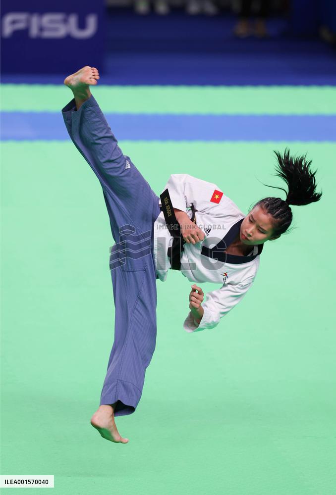 (Chengdu Universiade)CHINA-SICHUAN-CHENGDU-WORLD UNIVERSITY GAMES-TAEKWONDO(CN)