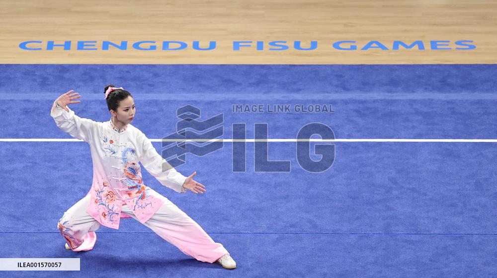 (Chengdu Universiade)CHINA-SICHUAN-CHENGDU-WORLD UNIVERSITY GAMES-WUSHU(CN)
