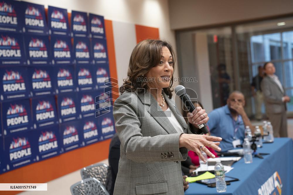 VP Harris at Roxbury Community College