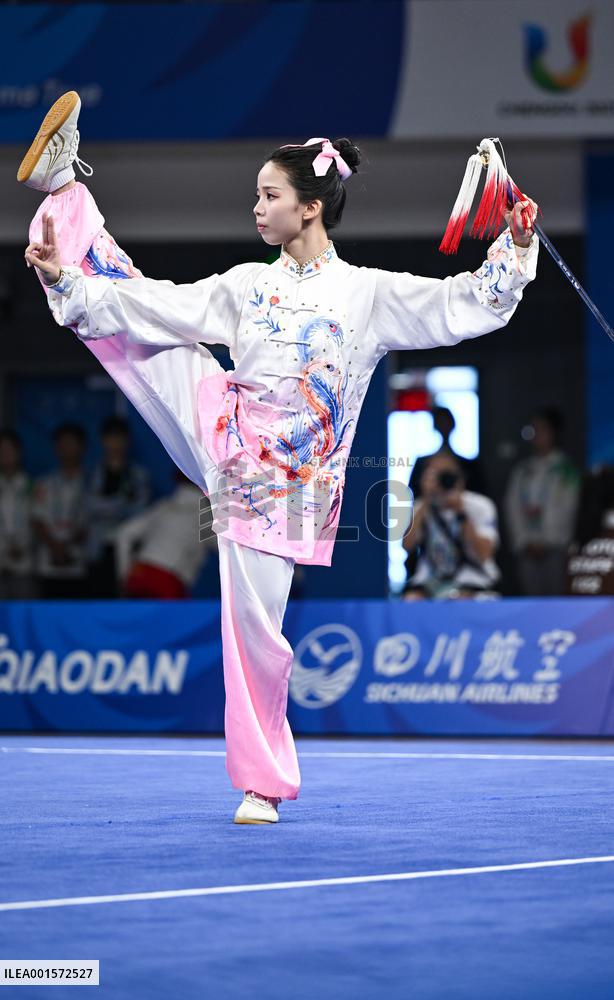 (Chengdu Universiade)CHINA-SICHUAN-CHENGDU-WORLD UNIVERSITY GAMES-WUSHU(CN)