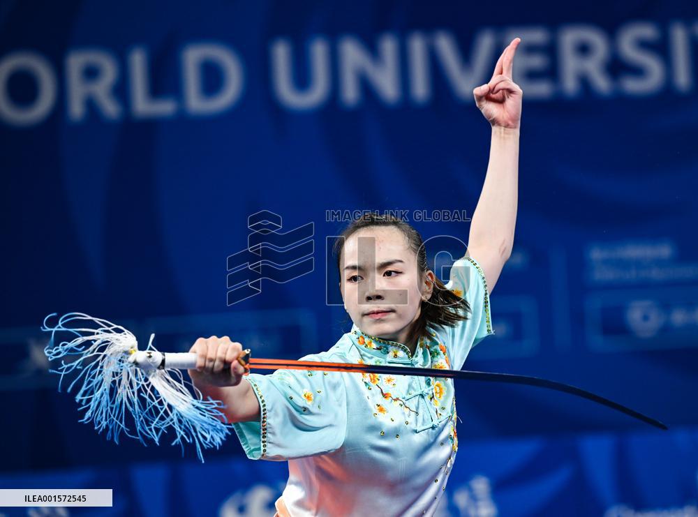 (Chengdu Universiade)CHINA-SICHUAN-CHENGDU-WORLD UNIVERSITY GAMES-WUSHU(CN)