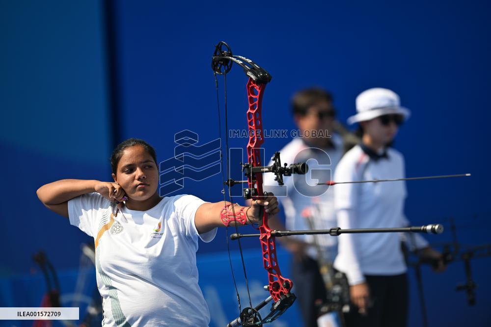 (Chengdu Universiade)CHINA-SICHUAN-CHENGDU-WORLD UNIVERSITY GAMES-ARCHERY(CN)