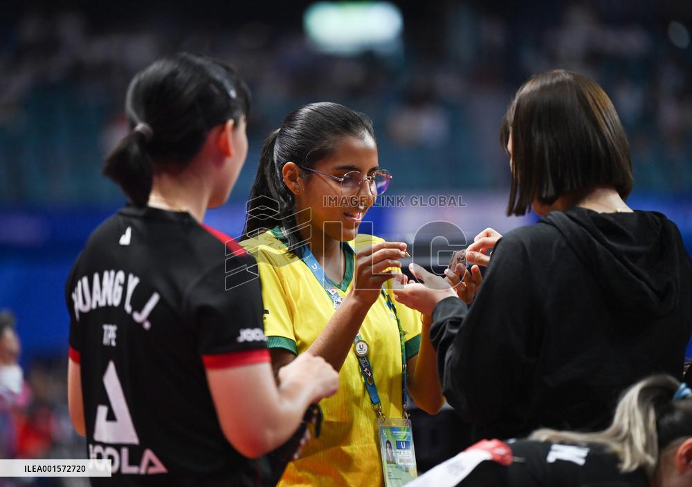 (Chengdu Universiade)CHINA-SICHUAN-CHENGDU-WORLD UNIVERSITY GAMES-TABLE TENNIS (CN)