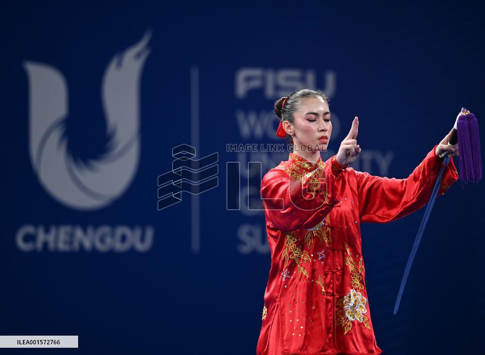 (Chengdu Universiade)CHINA-SICHUAN-CHENGDU-WORLD UNIVERSITY GAMES-WUSHU (CN)