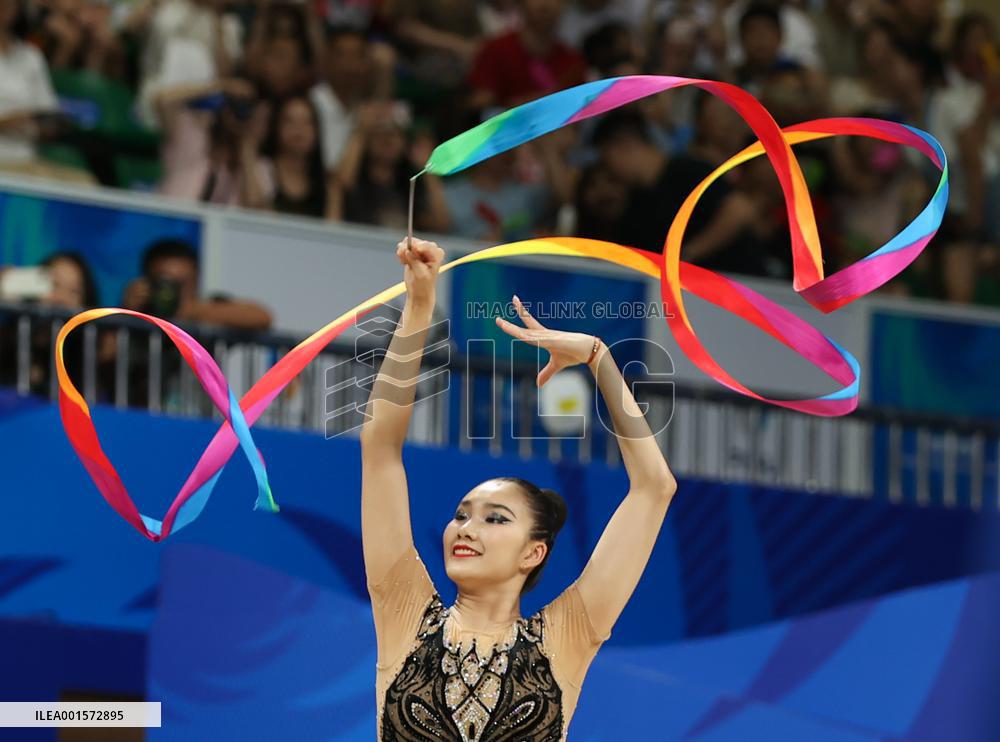 (Chengdu Universiade)CHINA-SICHUAN-CHENGDU-WORLD UNIVERSITY GAMES-RHYTHMIC GYMNASTICS(CN)