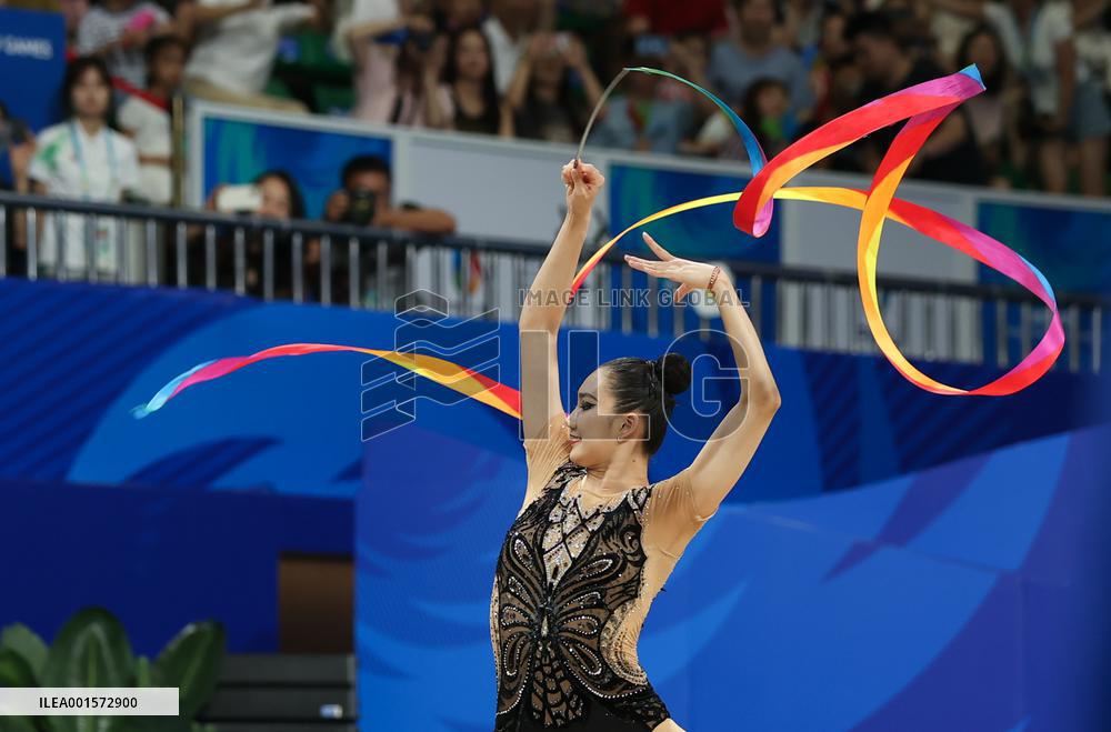 (Chengdu Universiade)CHINA-SICHUAN-CHENGDU-WORLD UNIVERSITY GAMES-RHYTHMIC GYMNASTICS(CN)