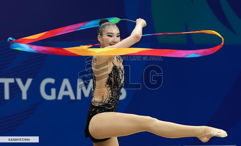 (Chengdu Universiade)CHINA-SICHUAN-CHENGDU-WORLD UNIVERSITY GAMES-RHYTHMIC GYMNASTICS(CN)