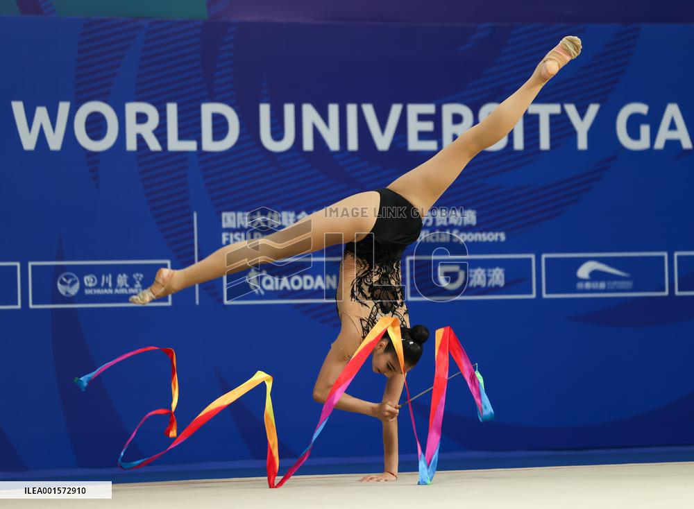 (Chengdu Universiade)CHINA-SICHUAN-CHENGDU-WORLD UNIVERSITY GAMES-RHYTHMIC GYMNASTICS(CN)