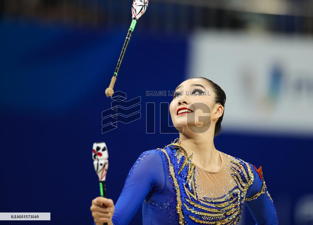 (Chengdu Universiade)CHINA-SICHUAN-CHENGDU-WORLD UNIVERSITY GAMES-RHYTHMIC GYMNASTICS(CN)