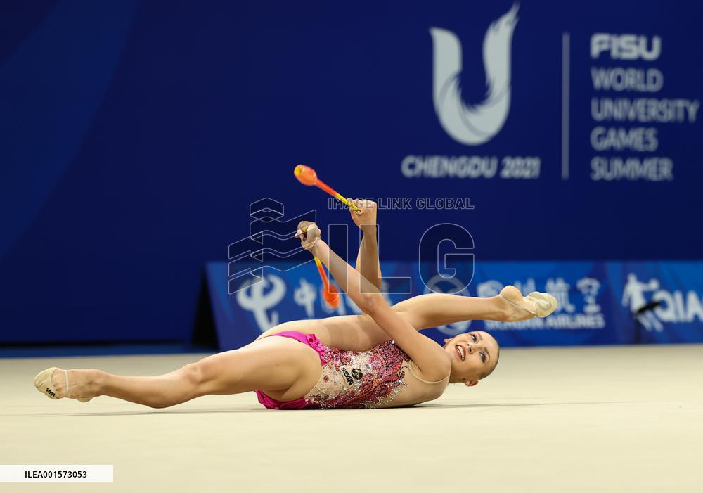 (Chengdu Universiade)CHINA-SICHUAN-CHENGDU-WORLD UNIVERSITY GAMES-RHYTHMIC GYMNASTICS(CN)