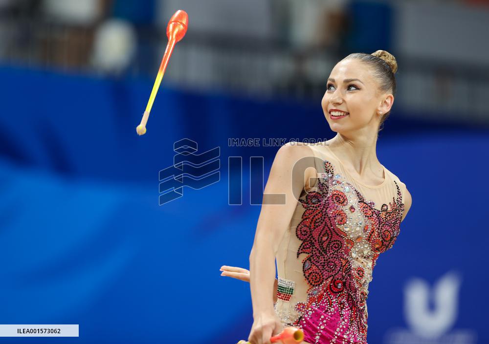 (Chengdu Universiade)CHINA-SICHUAN-CHENGDU-WORLD UNIVERSITY GAMES-RHYTHMIC GYMNASTICS(CN)