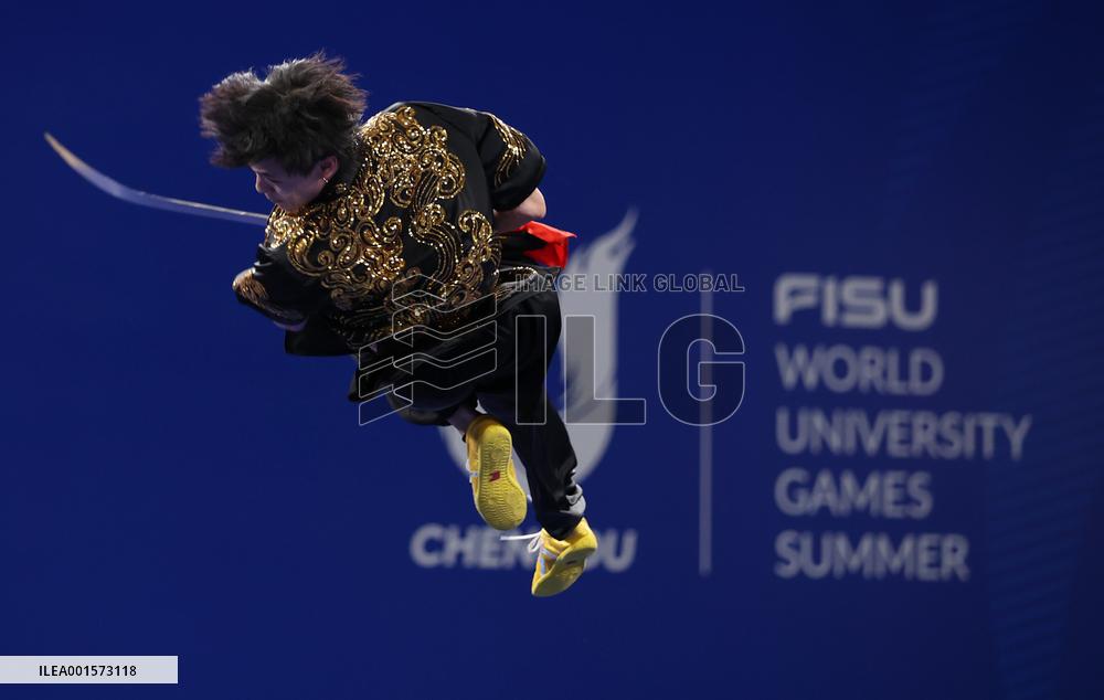 (Chengdu Universiade)CHINA-SICHUAN-CHENGDU-WORLD UNIVERSITY GAMES-WUSHU (CN)