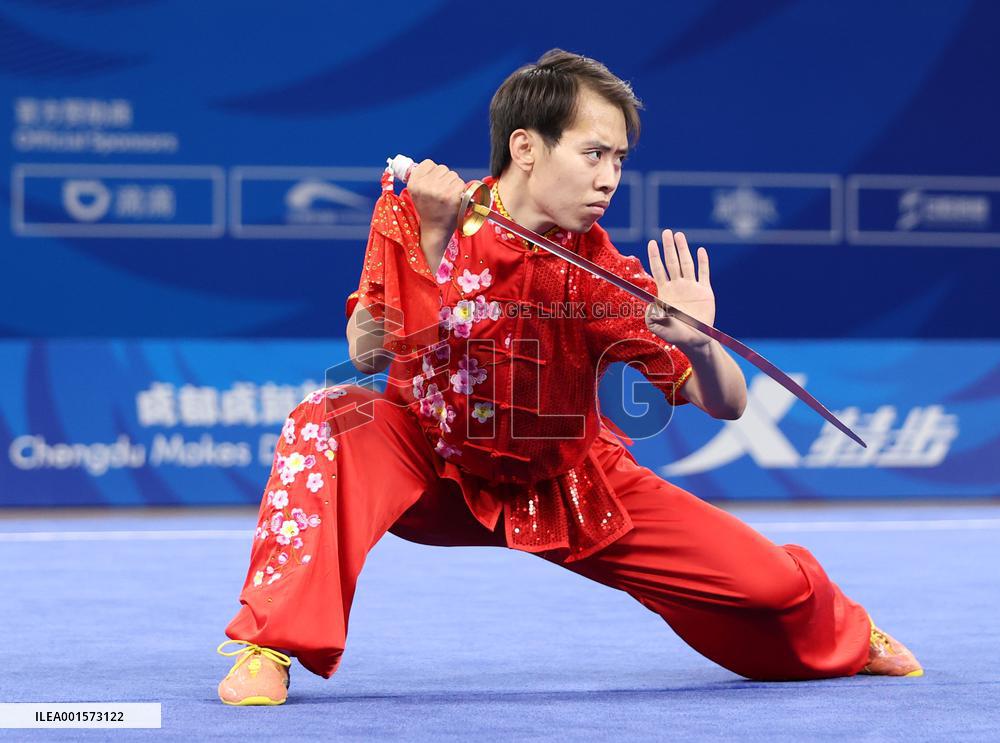 (Chengdu Universiade)CHINA-SICHUAN-CHENGDU-WORLD UNIVERSITY GAMES-WUSHU (CN)
