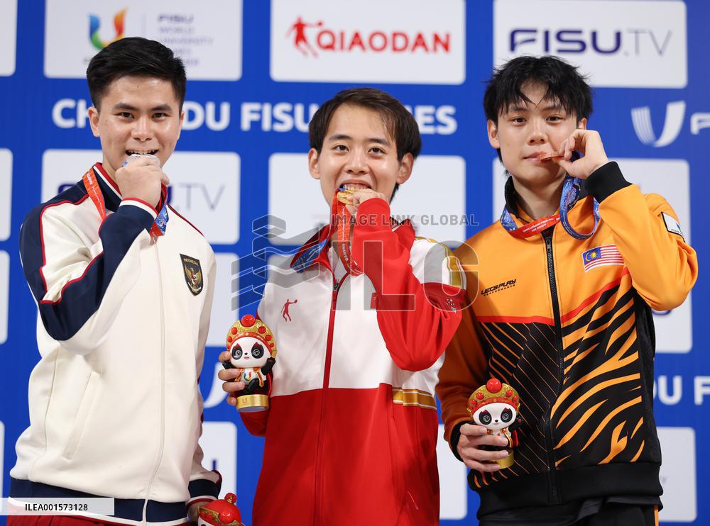 (Chengdu Universiade)CHINA-SICHUAN-CHENGDU-WORLD UNIVERSITY GAMES-WUSHU (CN)