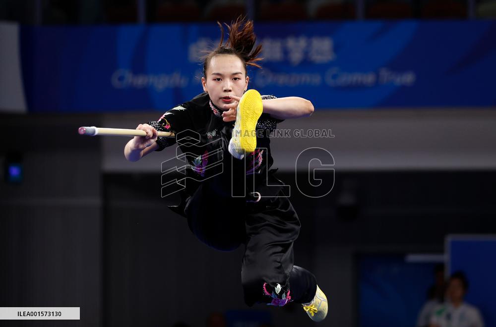 (Chengdu Universiade)CHINA-SICHUAN-CHENGDU-WORLD UNIVERSITY GAMES-WUSHU (CN)