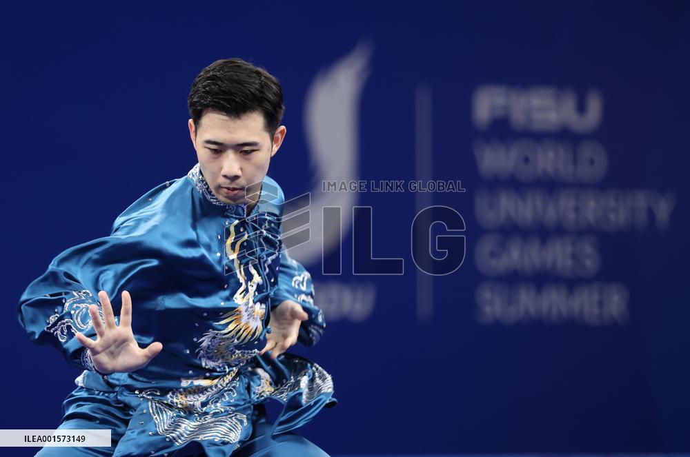 (Chengdu Universiade)CHINA-SICHUAN-CHENGDU-WORLD UNIVERSITY GAMES-WUSHU (CN)