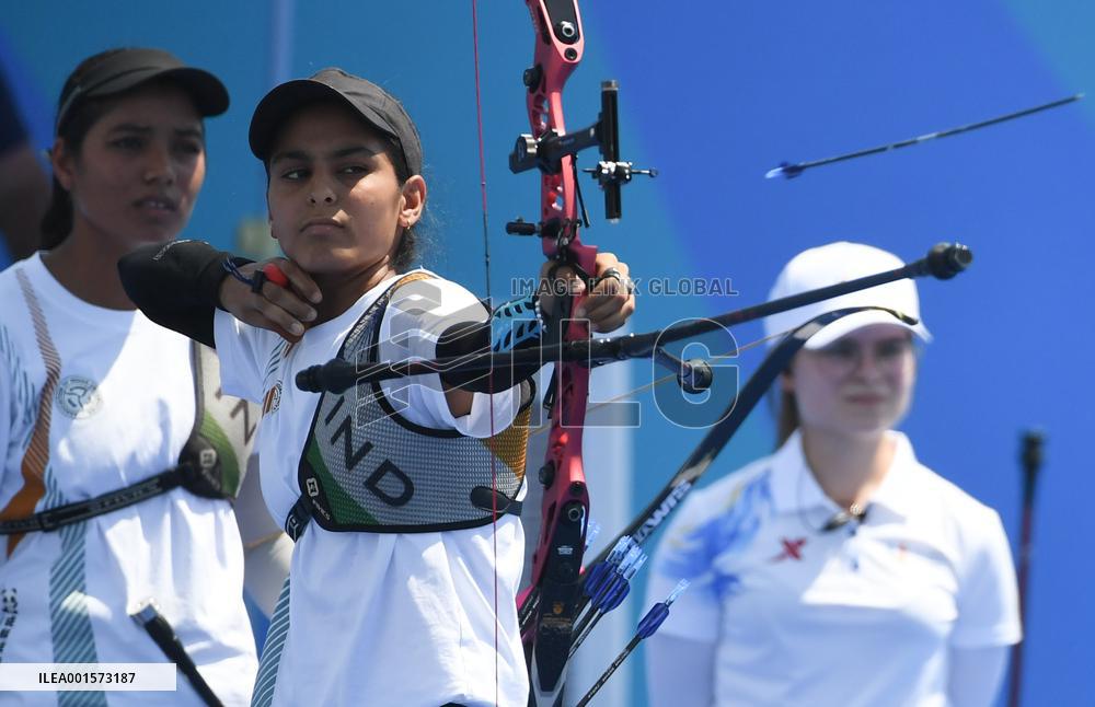 (Chengdu Universiade)CHINA-SICHUAN-CHENGDU-WORLD UNIVERSITY GAMES-ARCHERY (CN)
