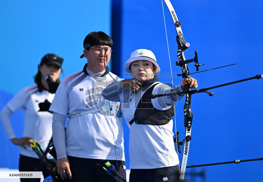 (Chengdu Universiade)CHINA-CHENGDU-WORLD UNIVERSITY GAMES-ARCHERY RECURVE MIXED TEAM (CN)
